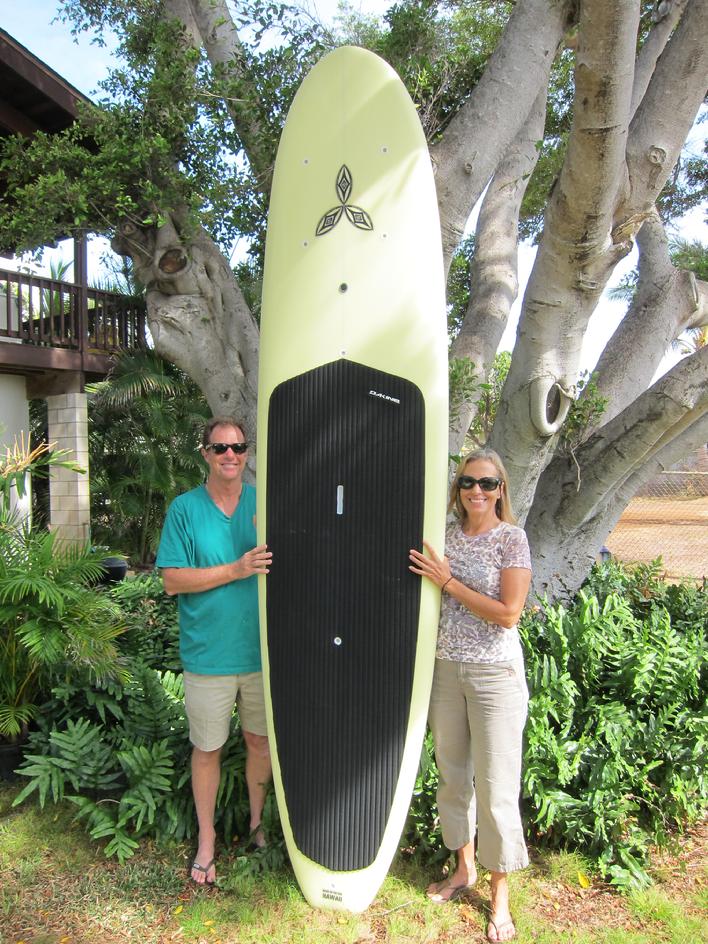 Elisa and Barry Morrison with new 10' 4"