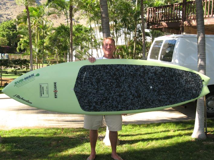 Kurt with new board headed to Kujukuri Japan